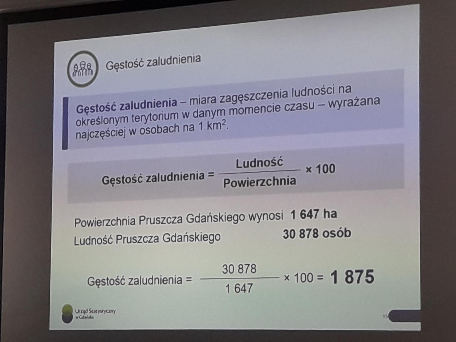 Warsztaty dla liceum w Urzędzie Statystycznym w Gdańsku.