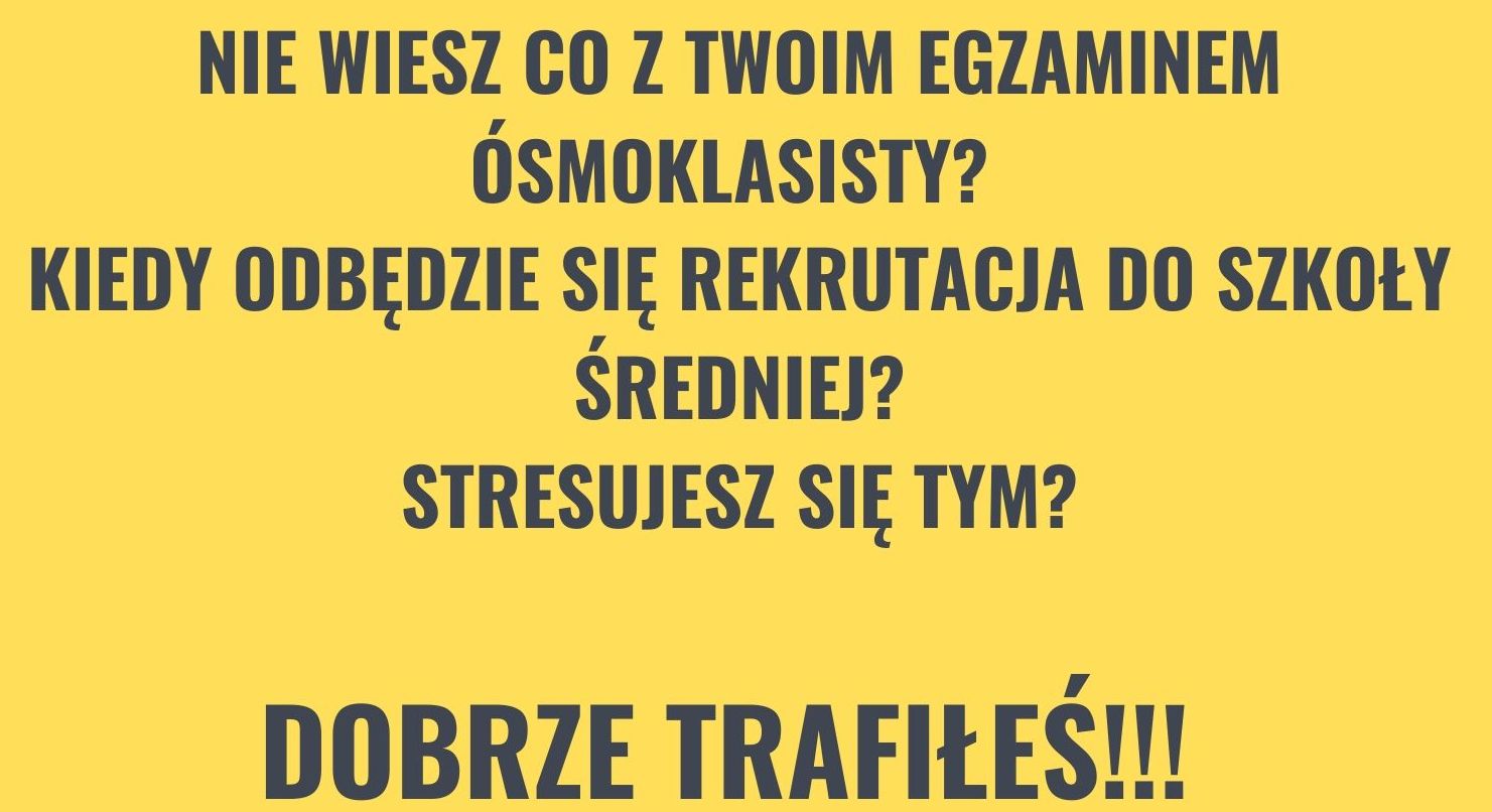 REKRUTACJA DO LICEUM TRWA