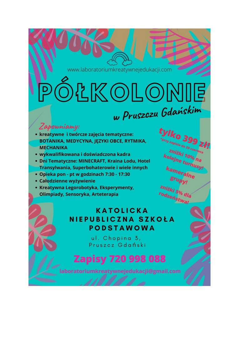 Oferta półkolonii na terenie KSN