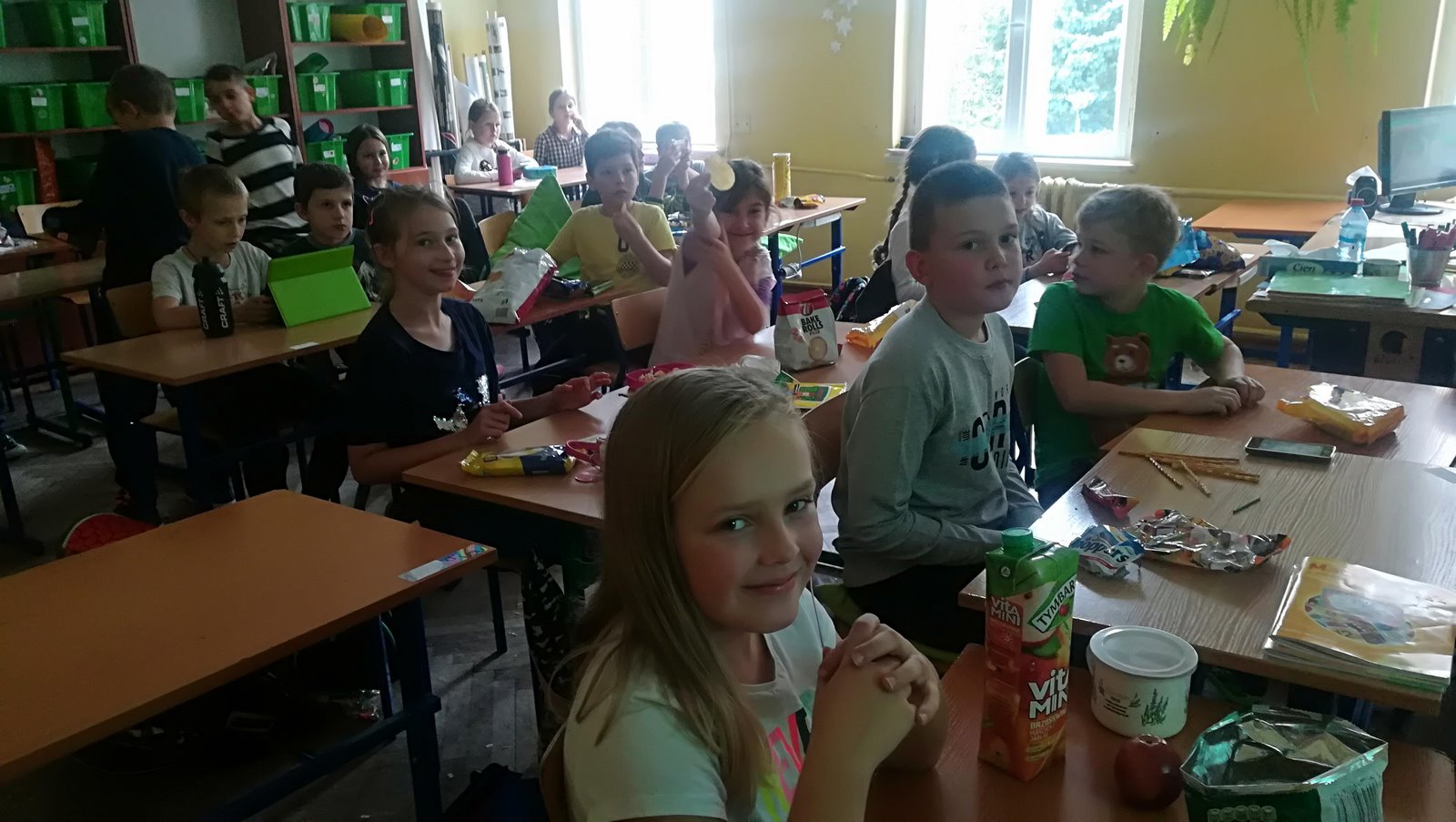 Sala kinowa w klasie czwartej