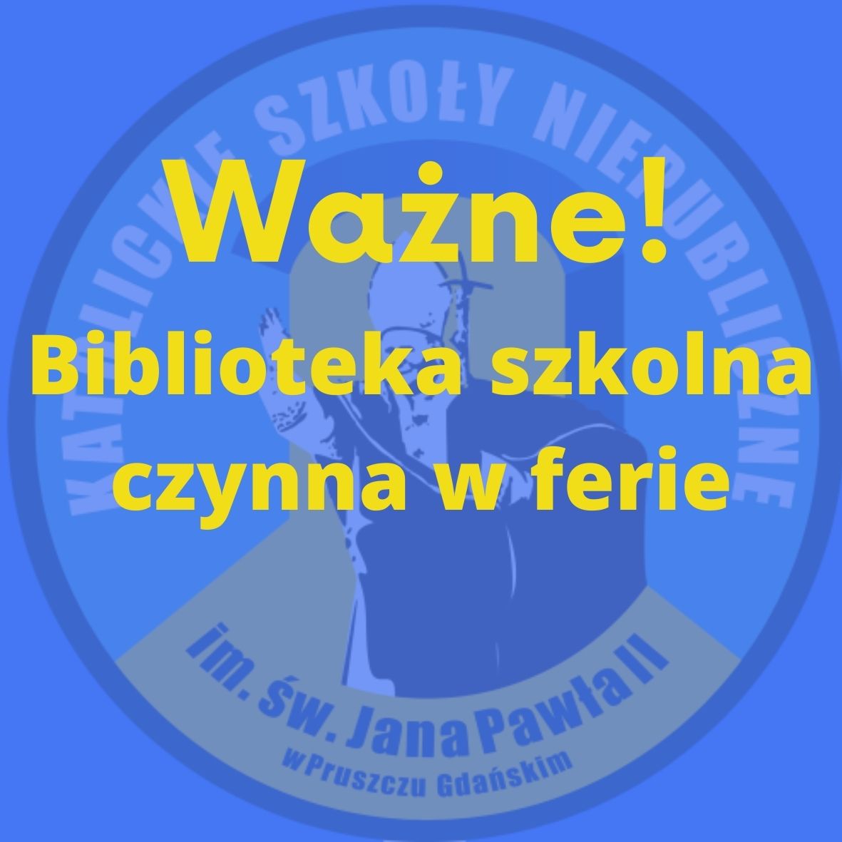 Biblioteka szkolna - praca w ferie