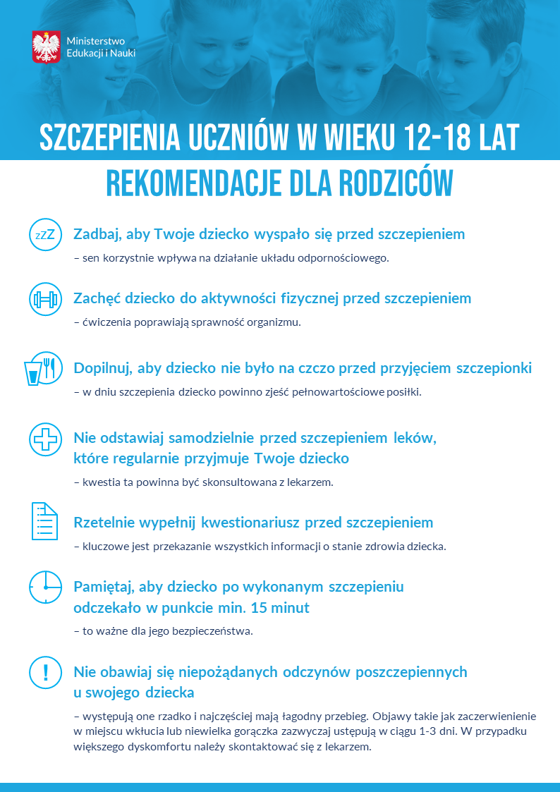 SZCZEPIENIA UCZNIÓW