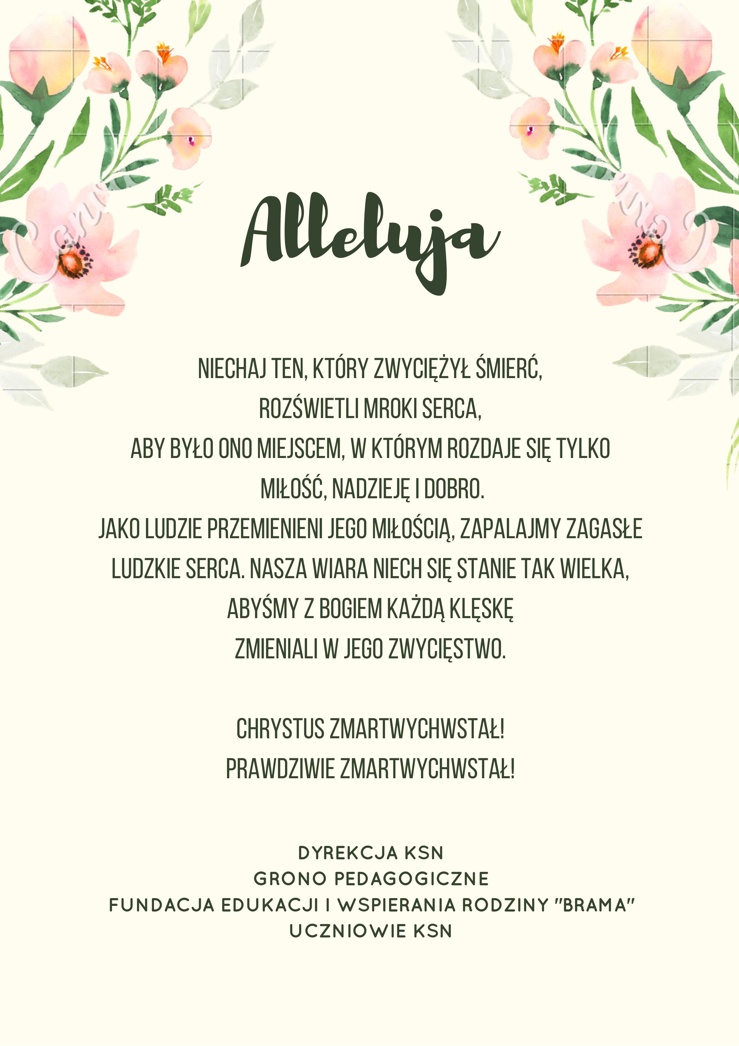 ŻYCZENIA WIELKANOCNE