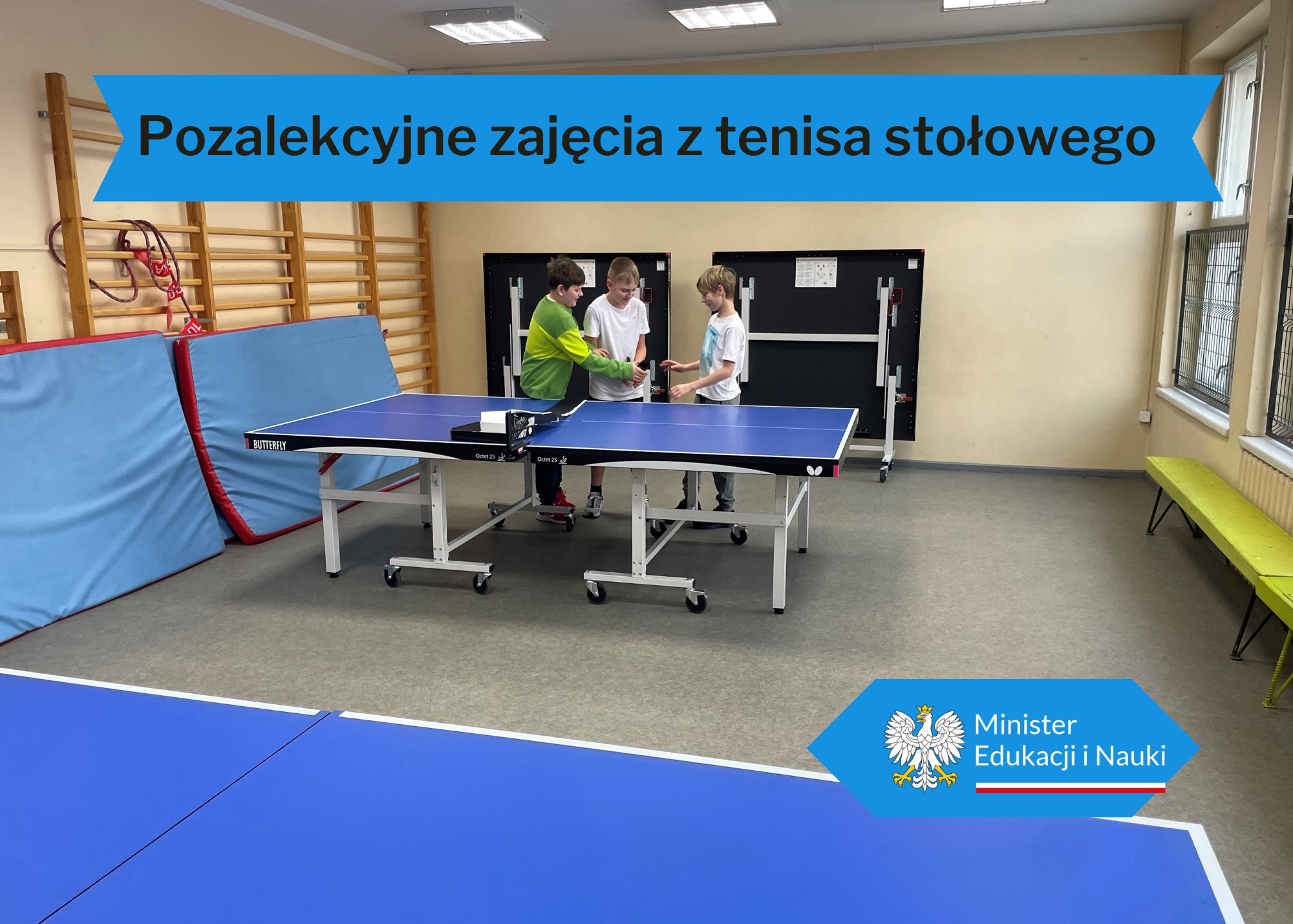 POZALEKCYJNE ZAJĘCIE Z TENISA STOŁOWEGO