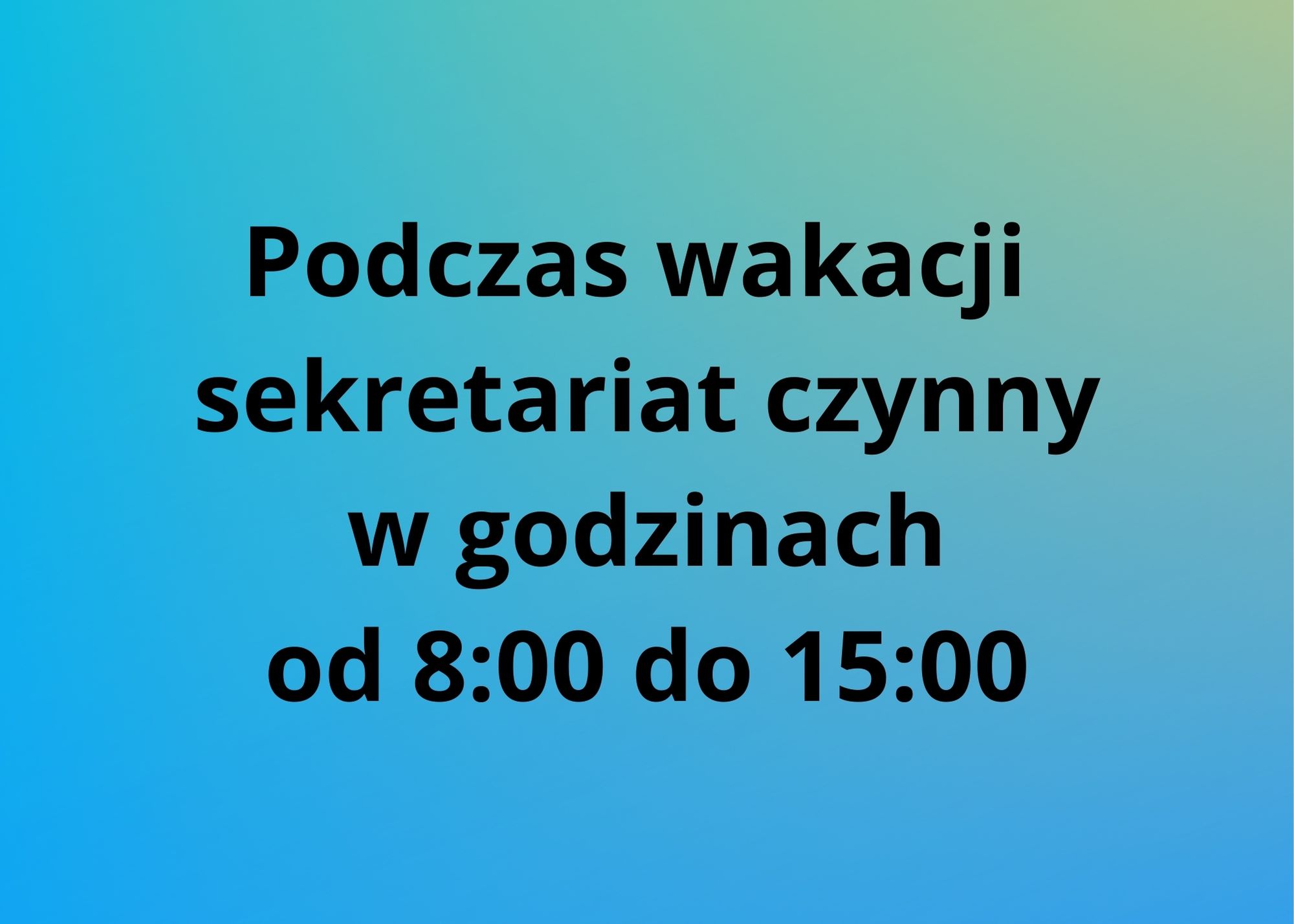 sekretariat czynny