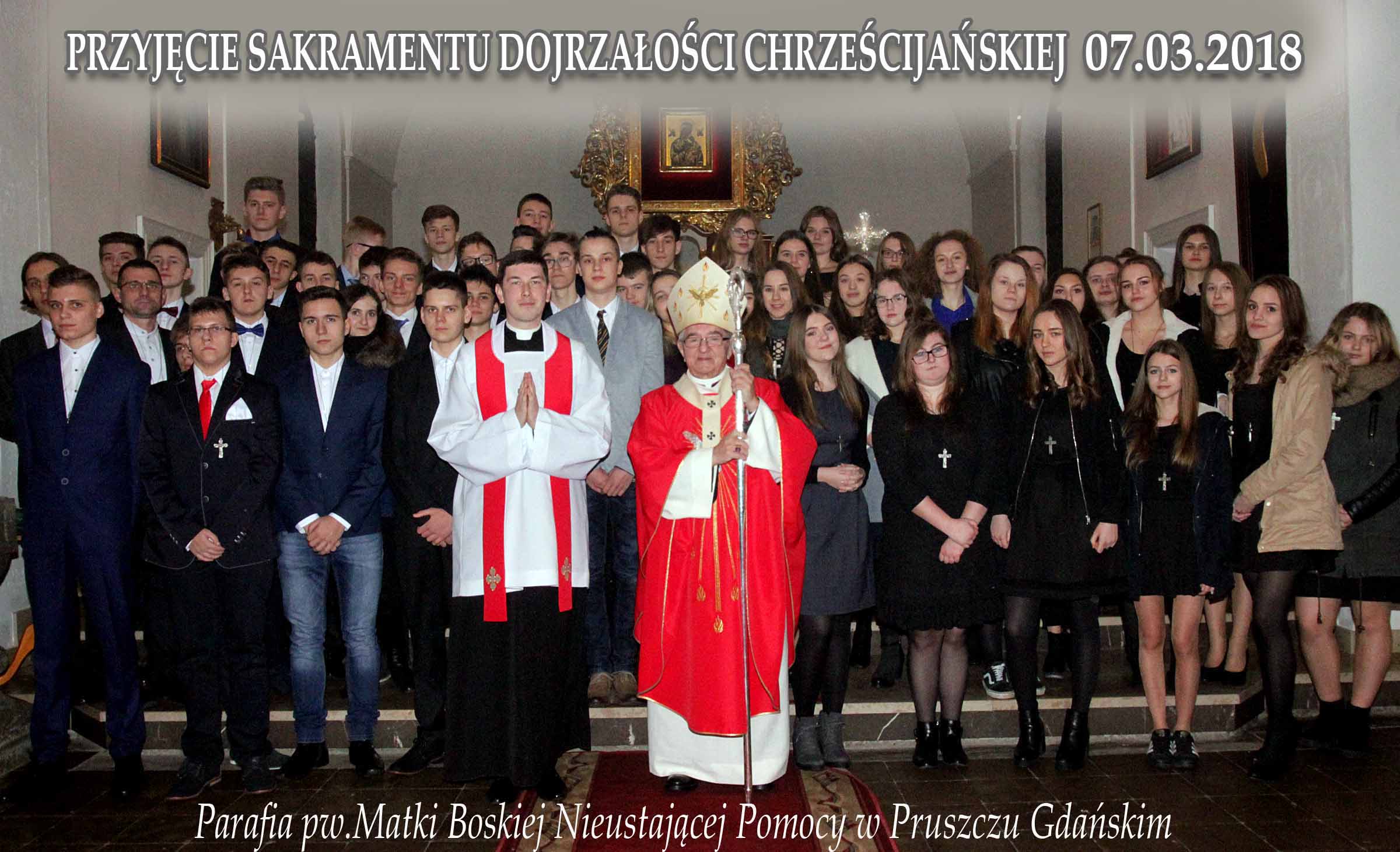 Bierzmowanie uczniów KNSP - 07.03.2018 r.