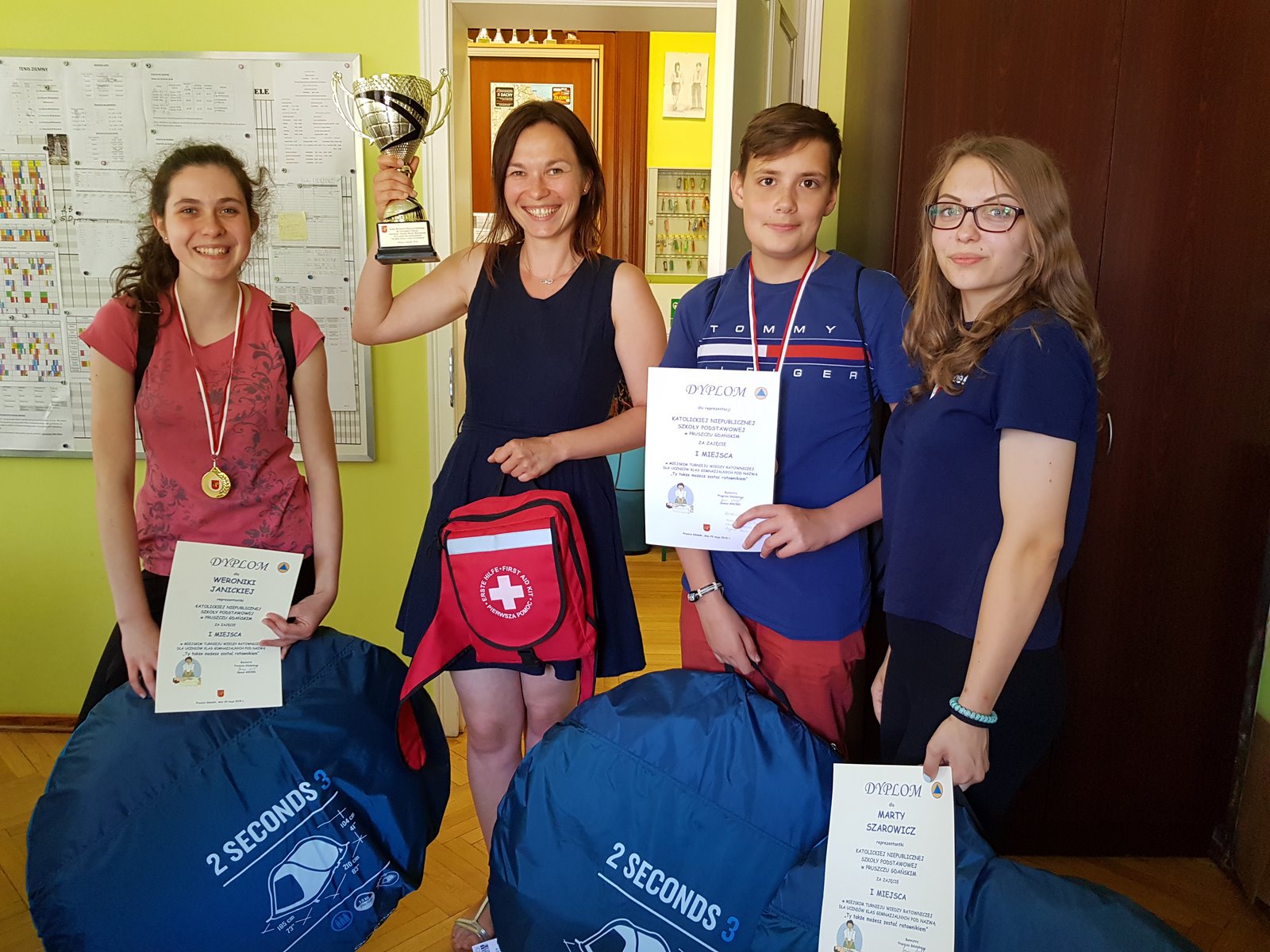 I MIEJSCE W TURNIEJU WIEDZY RATOWNICZEJ