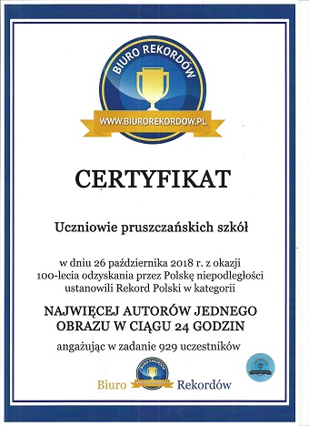 Rekord Polski w kategorii ,, NAJWIĘCEJ AUTORÓW JEDNEGO OBRAZU W CIĄGU 24 GODZ